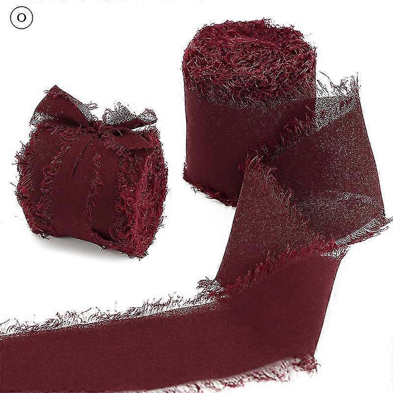 Frayed edged rid sifon de mătase Panglica lucrate manual rupte buchet de flori de nunta