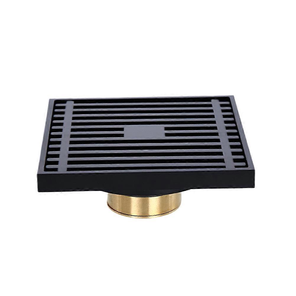 Floor Drain Copper Stripes Deodorant Strainer with Removable Strainer Cover