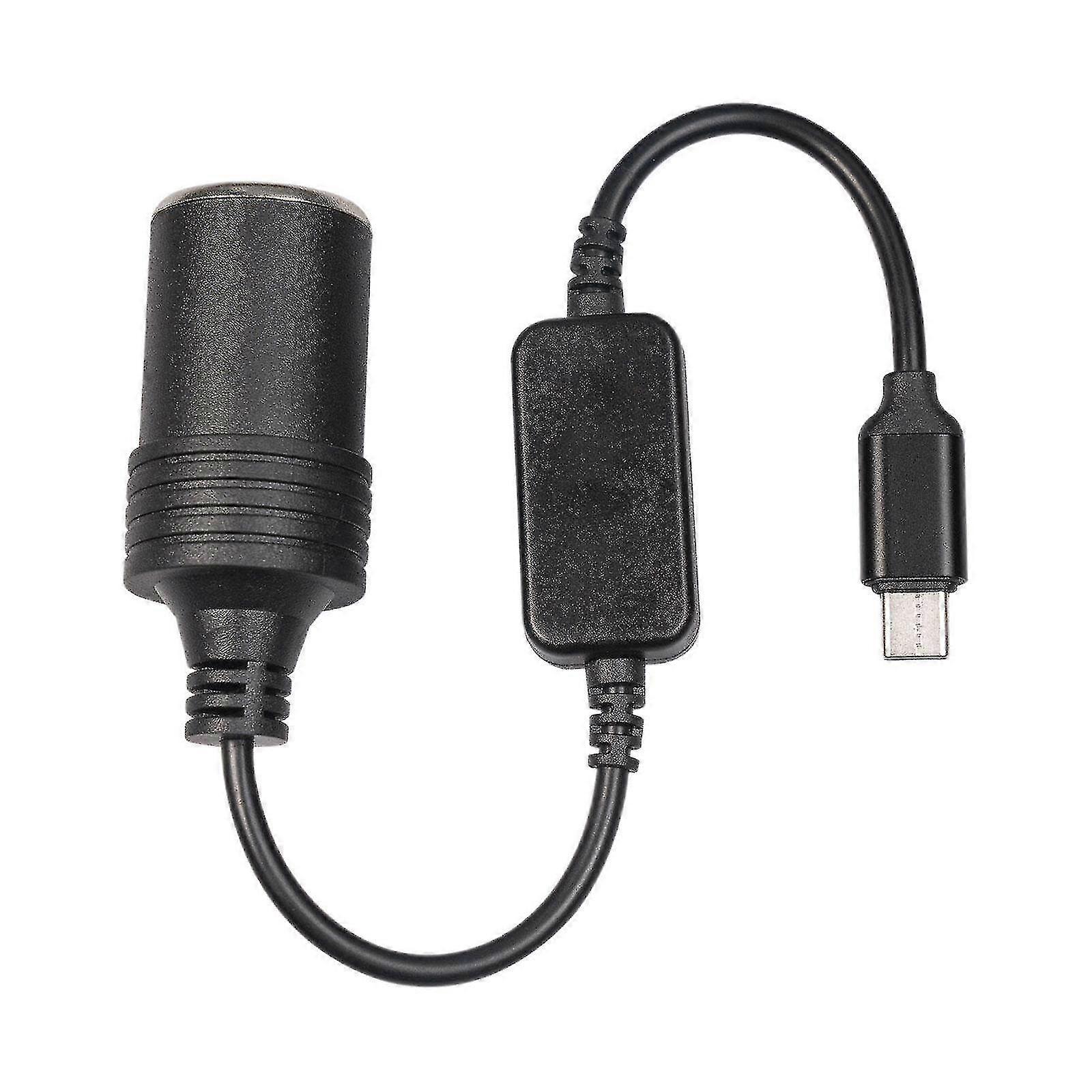 Usb C Type C To 12v Car Cigarette Lighter