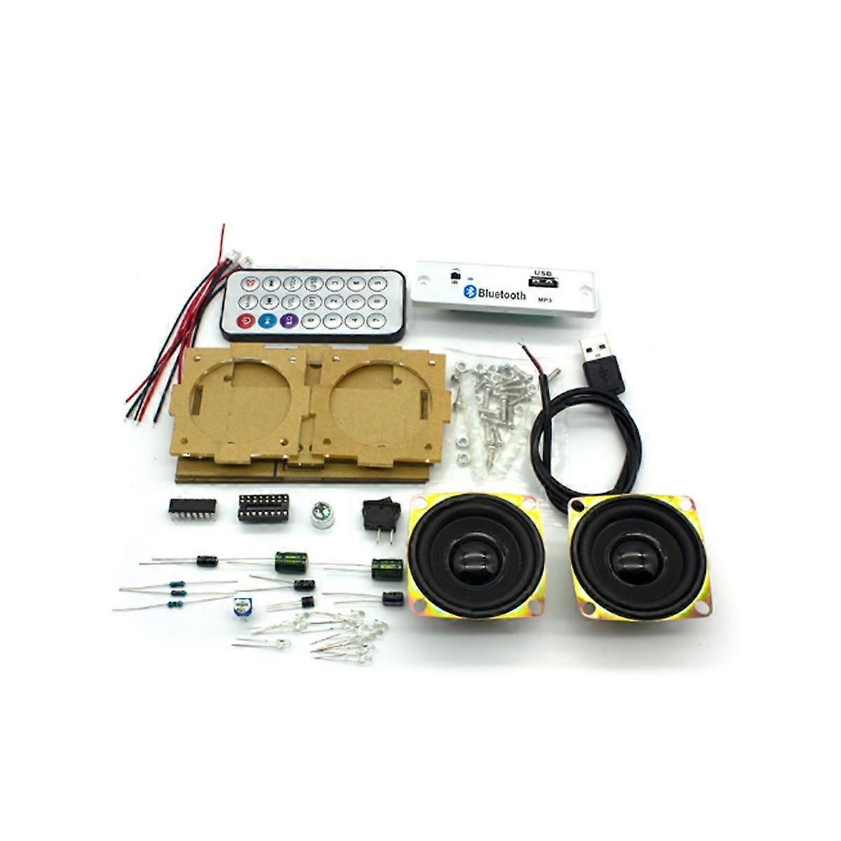 DIY Electronic Kit Bluetooth Speaker Electronics DIY Soldering Project Kit Bluetooth Stereo Speaker