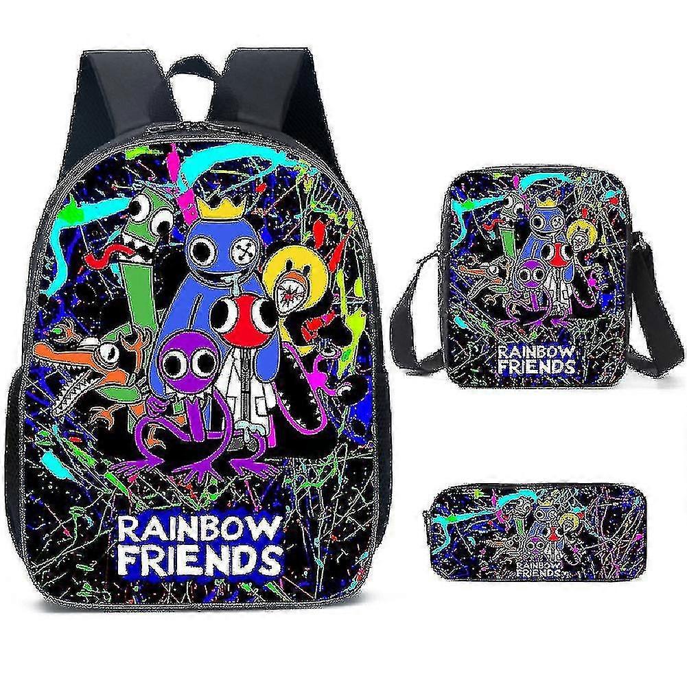 KINZON New  Rainbow Friends Schoolbag Backpack For Primary School Students