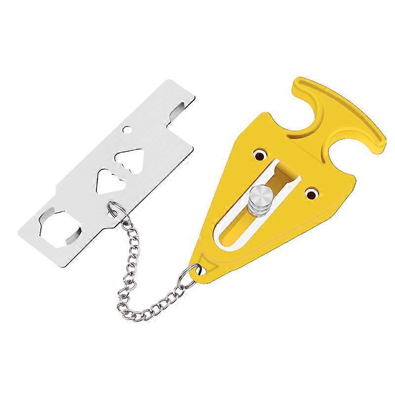 Portable Door Lock Travel Lock with Storage Bag Prevents Unauthorized Access Anti-Theft Security and Privacy