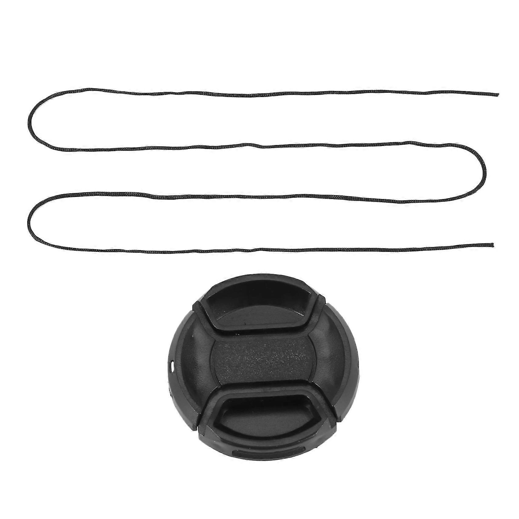 Univeral 49mm Center Pinch Front Lens Cap For Dslr Camera