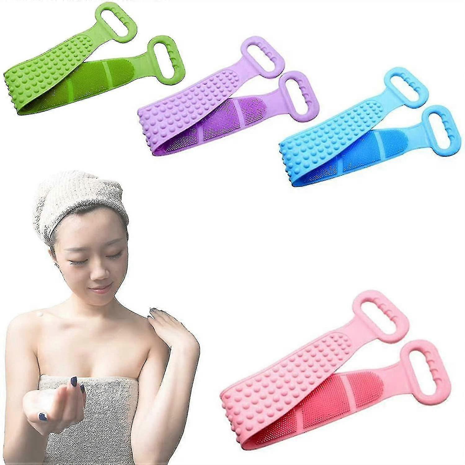 Body Cleaning Bath Shower Back Scrubber Brush Back Strap Tool
