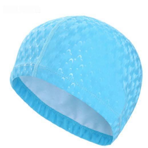 Pu Coating Men Women Swim Pool Swimming Cap Shiny Shark Skin Elastic