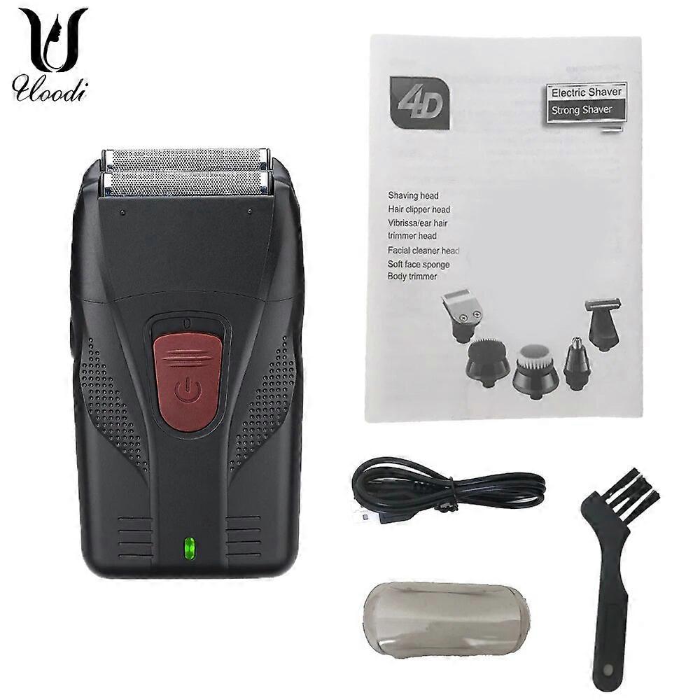 Electric Shaver for Men USB Cordless Rechargeable Beard Razor Reciprocating Foil Mesh Shaving Machine