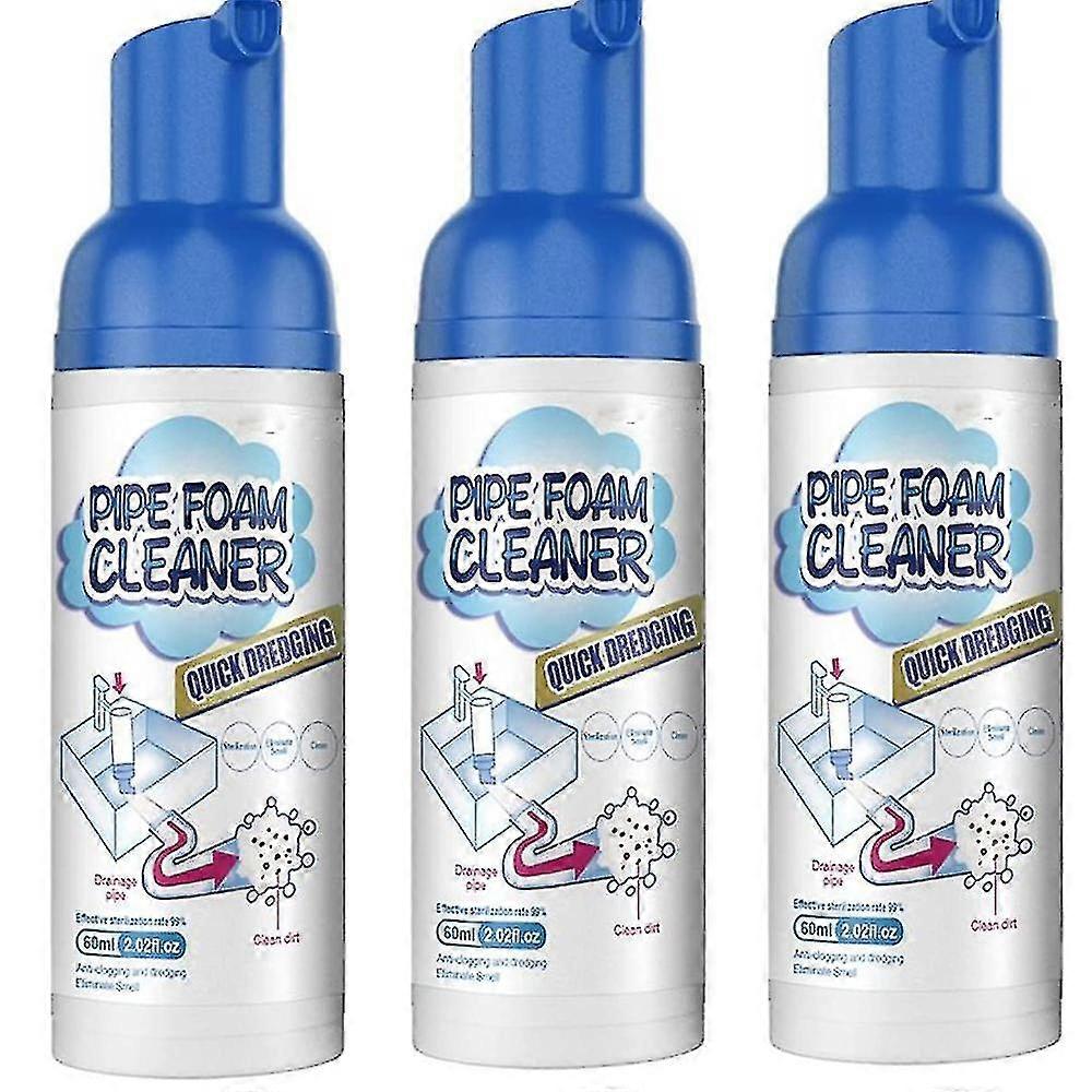 Drain Pipe Foam Cleaner, Pipe Dredge Deodorant Clog Remover Tw