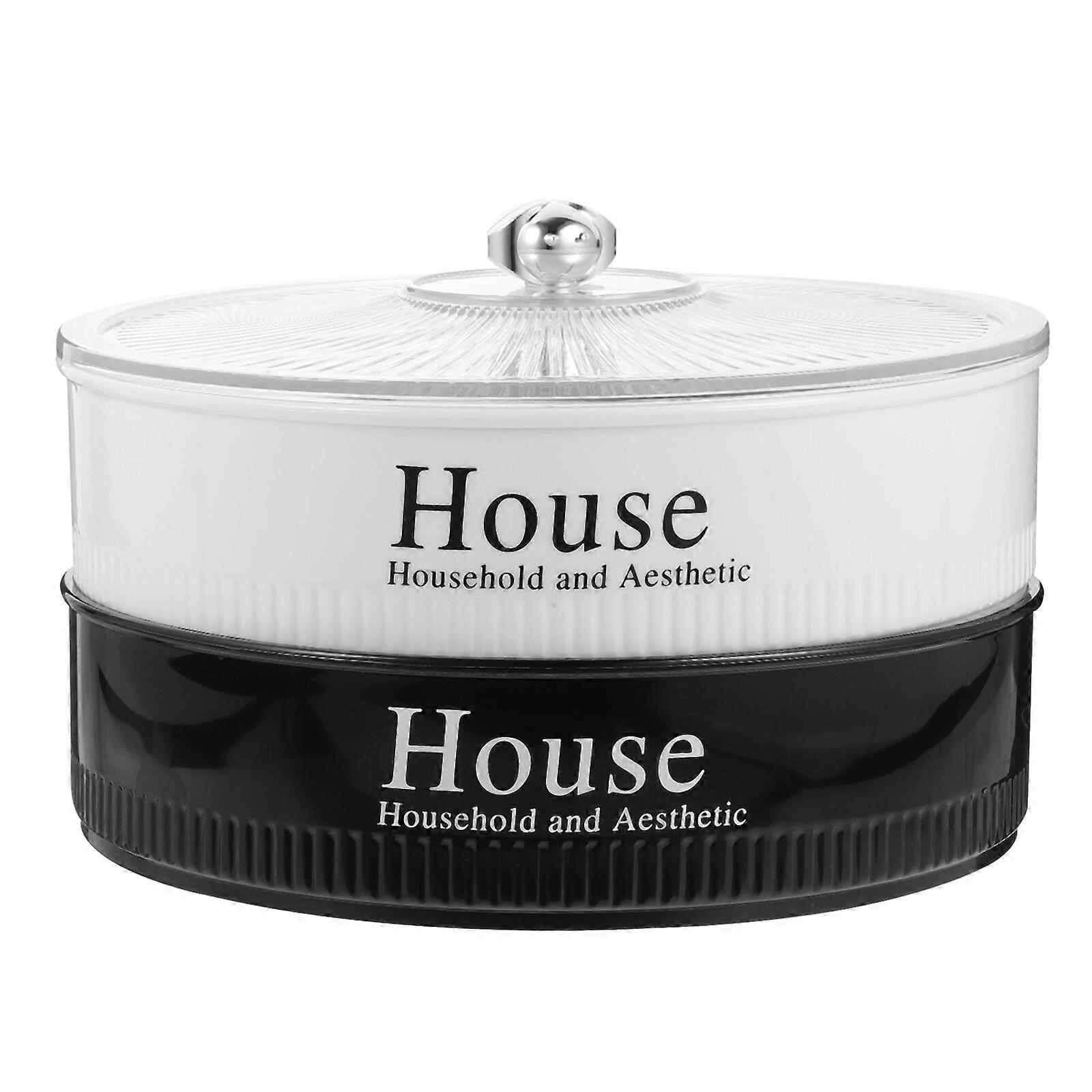 Reusable Dried Fruit Box Multifunction Snack Storage Container Double Layer Organizer