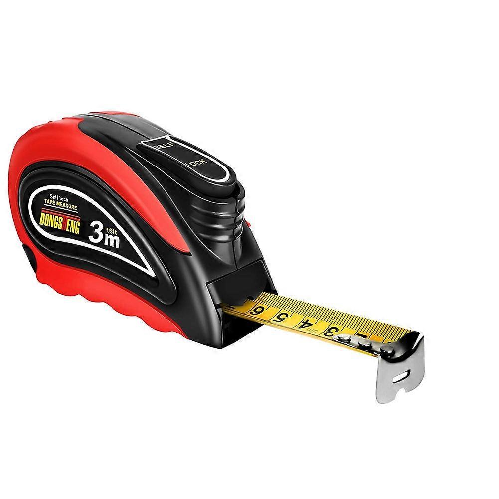 3m Retractable Self-Lock Measure Tape Steel Ruler Construction Carpenter Tool