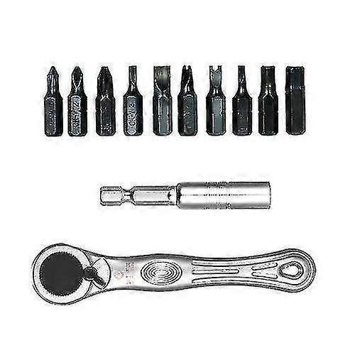 Penggong 12pcs Mini Ratchet Wrench Screwdriver Bits Set