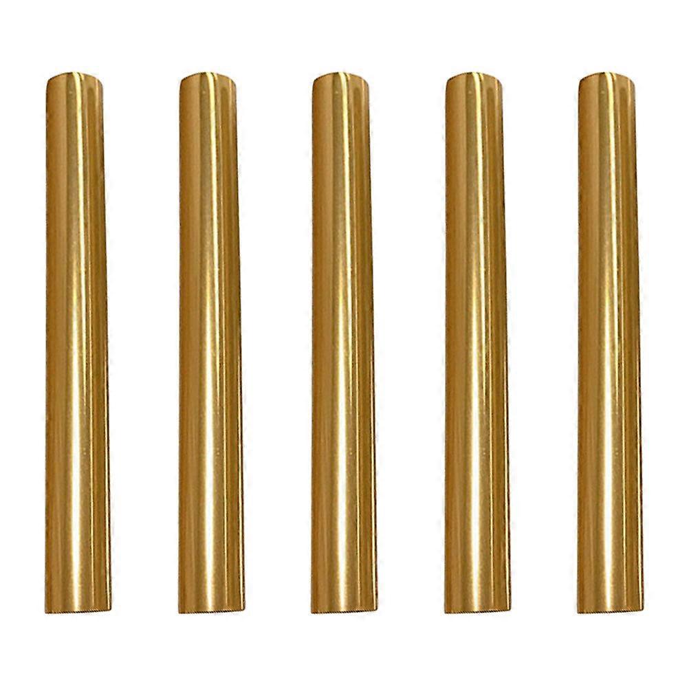 5 Pcs Pinceles Para Uas Acrilicas マニキュア ペン キャップ サロン ネイル アート ツール マニキュア ペン プロテクター メタル ペン トッパー