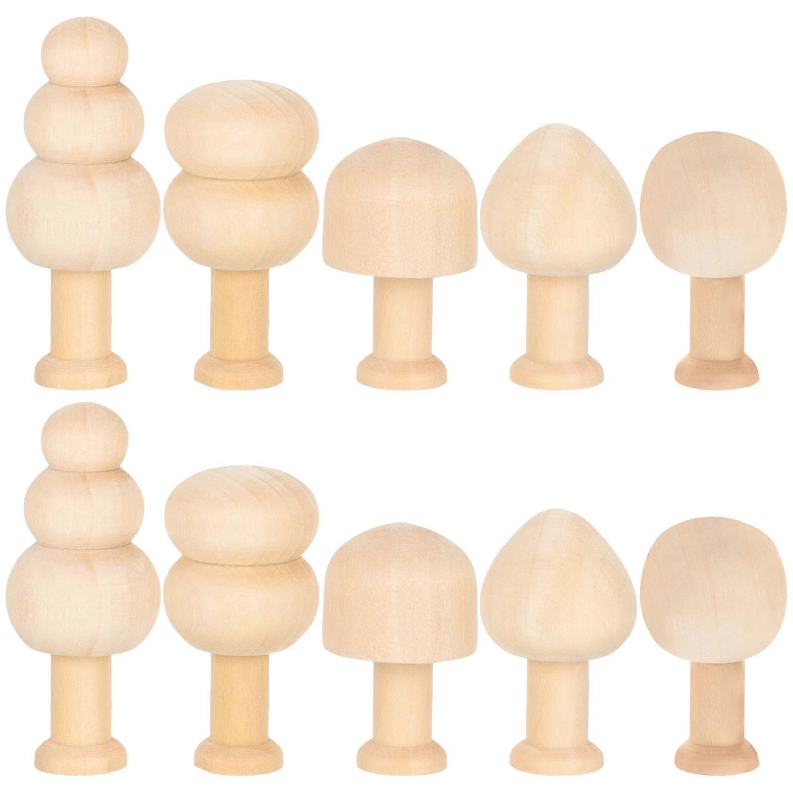 10 stk tre sopp assortert uferdig sopp tre sopp modell