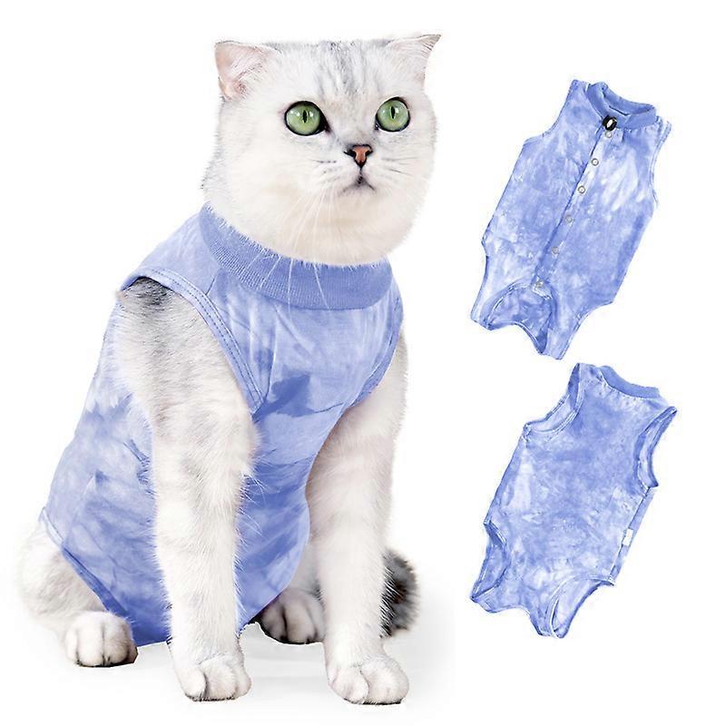 Cat Surgical Recovery Suit Professional for Dog Abdominal Wounds Cone E-Collar Alternative
