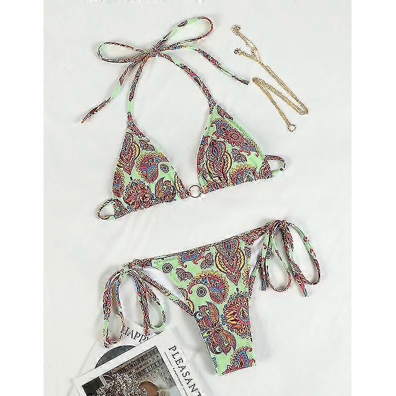 Nyeste sexede bikinier kvindelige mikrofolder badetøj kvinder High Cut Bikini Set String Badedragt til kvinde 2023 badedragt