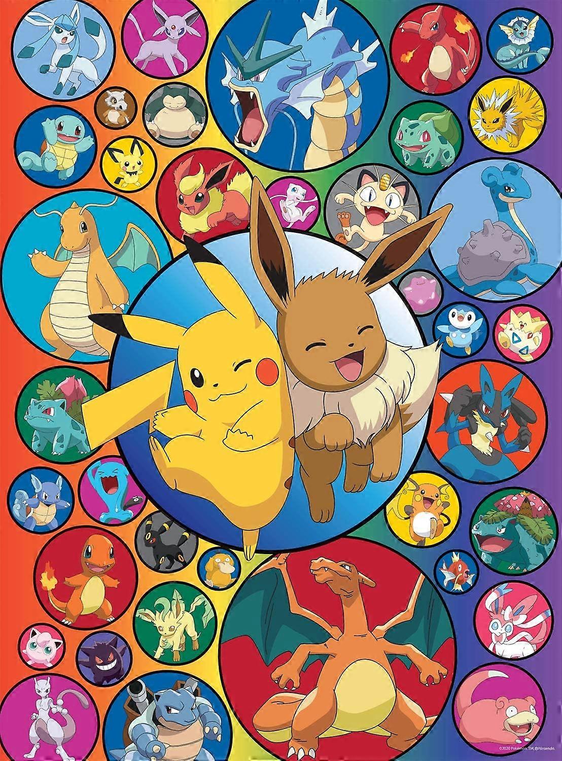 Pokemon - Pokemon Bubbles - Rompecabezas de 200 piezas