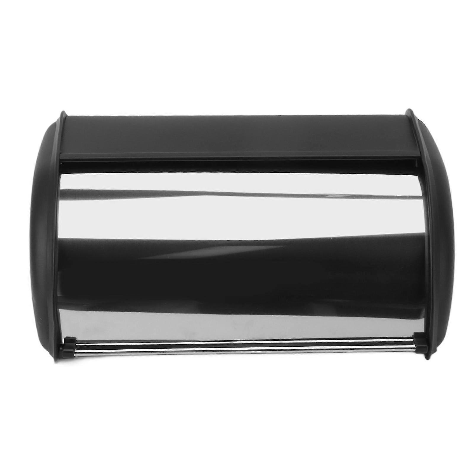 Xh  Iron Bread Bin Durable Bread Storage Container Mirror Polished Bread Bin Storage Case For Home Shop Office