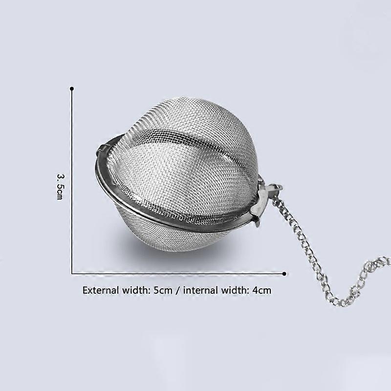 1Pc Stainless Steel Tea Infuser Sphere Locking Spice Tea Ball Strainer Mesh Infuser Tea Filter Strainers Kitchen Practical Tools