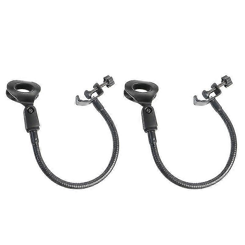 2pcs Creative C-type Clips Microphone Racks Universal Hose Shelves