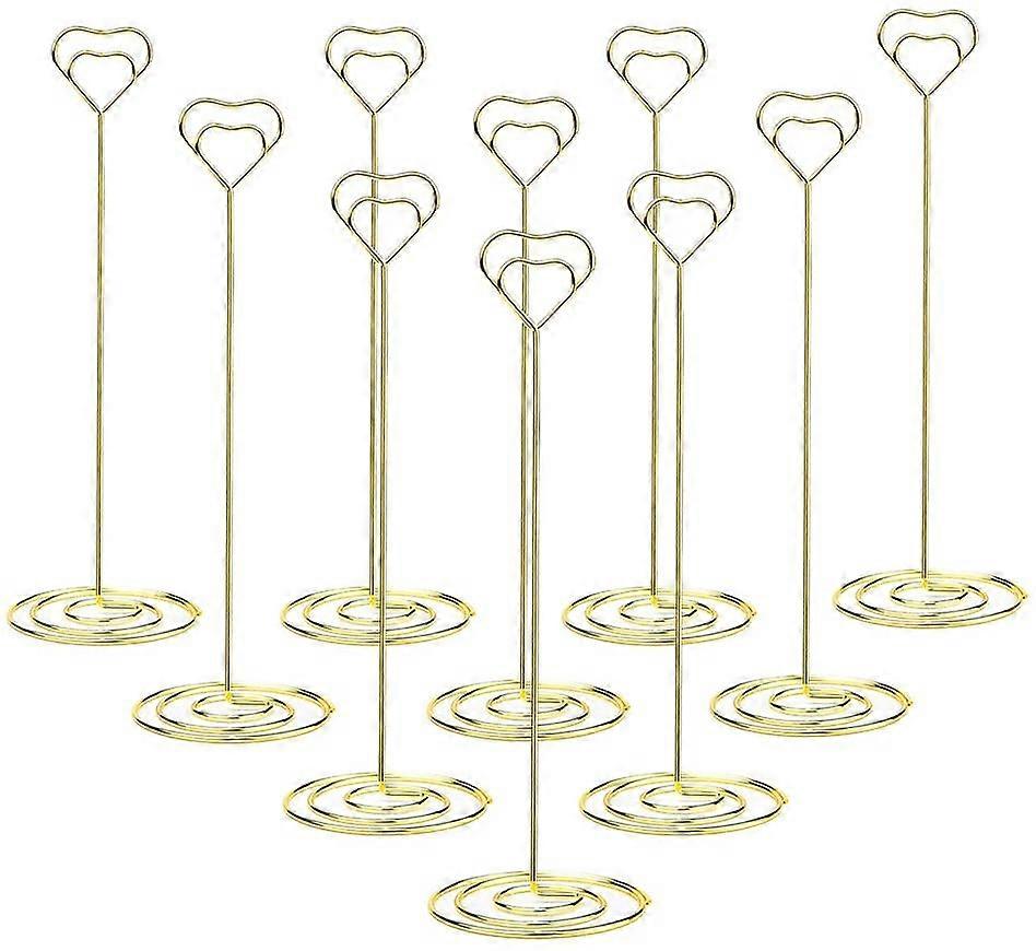 10pcs 8.6" Tall Place Card Holders Table Number Stand Table Card Holders Table Picture Holder Wire