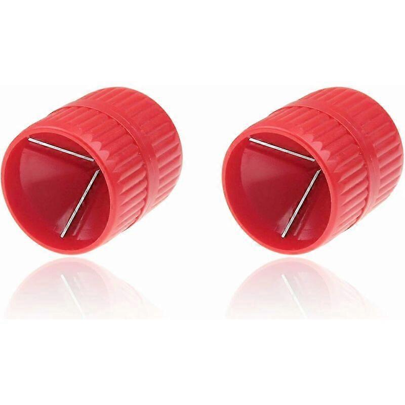 2 Pcs Tube Deburrer, Universal Pipe Deburrer, Inner Outer Reamer, inner: 5-38 mm, Tube Chamfering Tool, PVC Pipe Deburring Tool