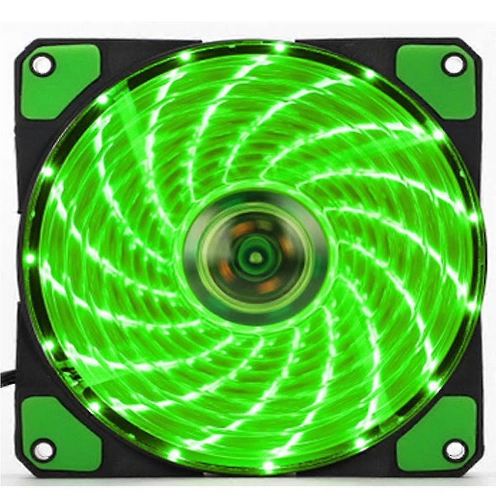 15 Led Light Quite 120mm 12v 4pin Pc Computer Case Cool Fan Mod