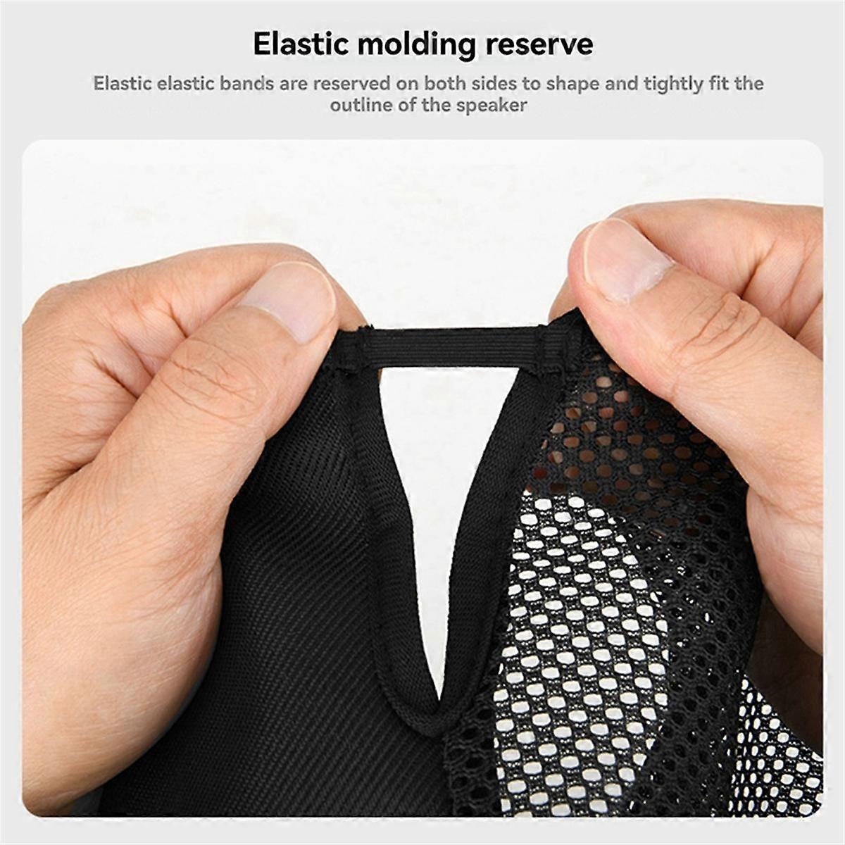 For + Portable BT Speaker Cover Dustproof Mesh Cover Protective Case with Handle Flap Protective Du