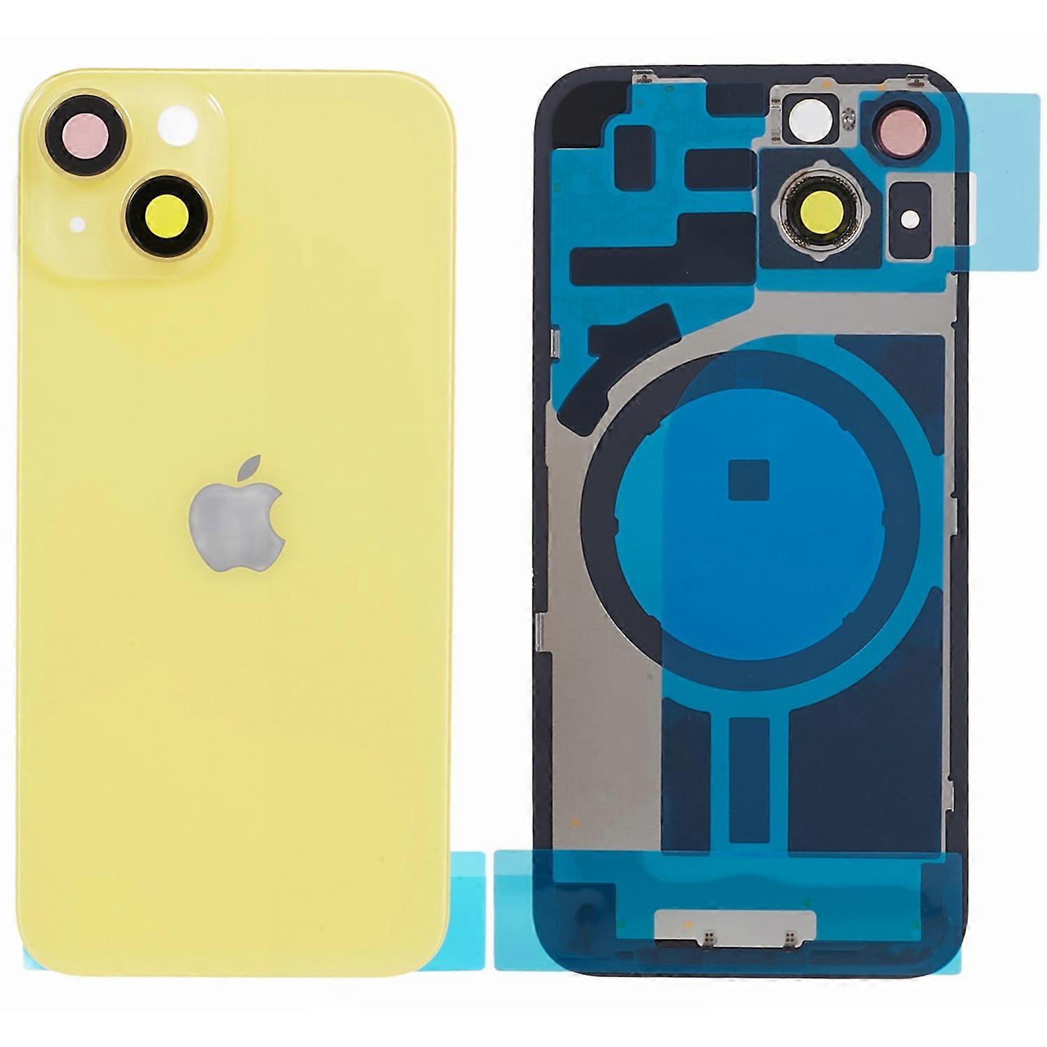 Type F For iPhone 14 Battery Housing with Bracket + Camera Lens Cover Replacement Part