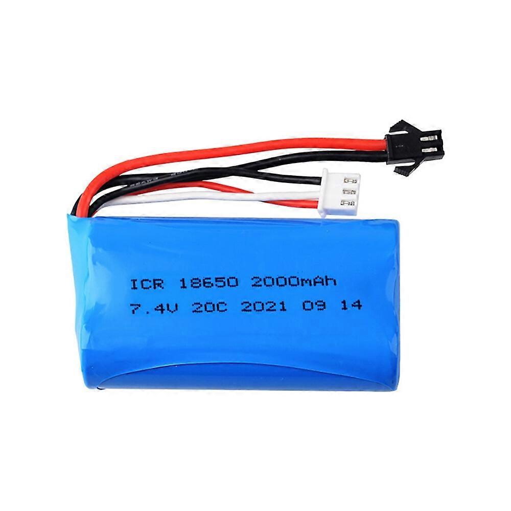 18650 7.4V 2000MAH 20C Lipo Battery XT30/XT60/T/EL-2P/SM3P/SM4P/SM/JST Plug For RC Boats Car Tanks P