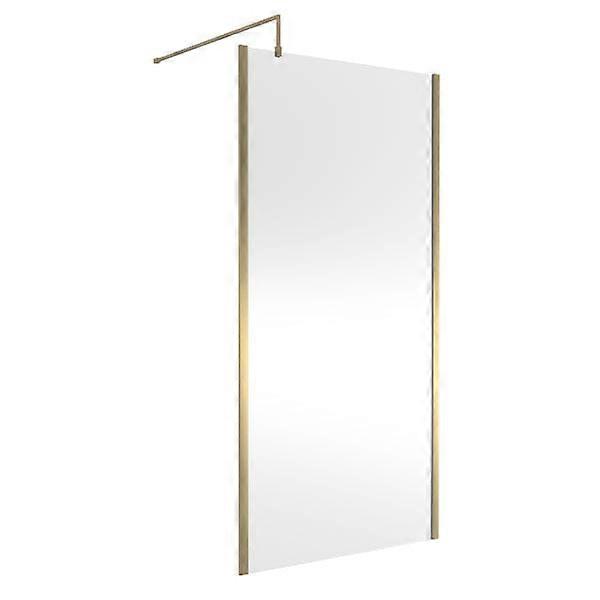 Nuie Outer Framed Wetroom Screen With Support Bar
