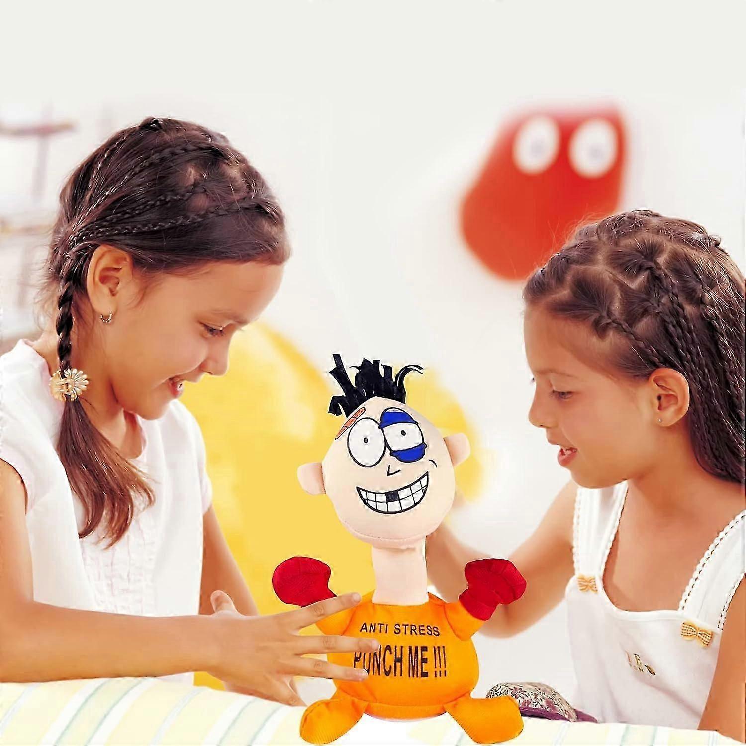 Lot De 2 Poupées Anti-stress Punch Me Screaming - Peluche Qui Crie - Jouet Pour Adultes Et Enfants - Gestion De L'anxiété