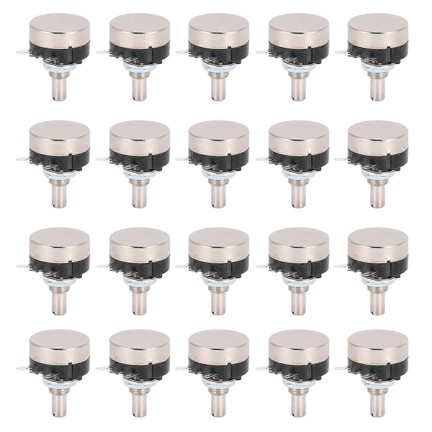 20Pcs Potentiometer Carbon Film Single Turn Accessory Set Kit for Motor Speed ControlB103 10K