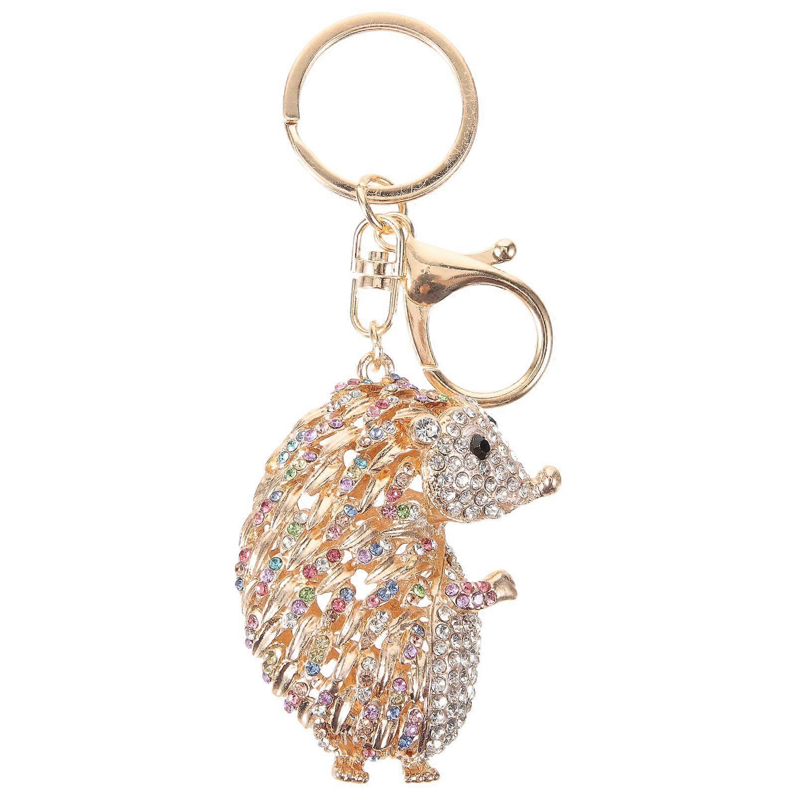 1pc Diamond Decorative Keychains Art Craft Keyring Pendant Hedgehog Keychain