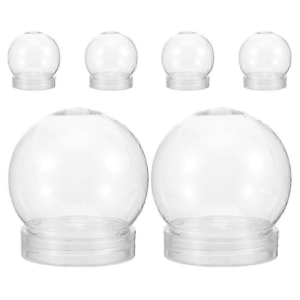 6kpl DIY Clear Water Globe Snow Globe Water Globe Making Prop DIY Snow Globe 150ml