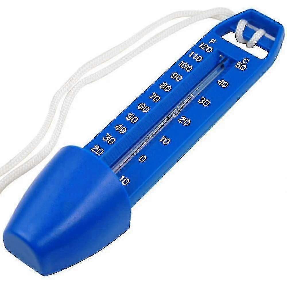 Pooltermometer med splittersäker sladd för pool, spa, jacuzzi, fiskdamm, Mät temperat