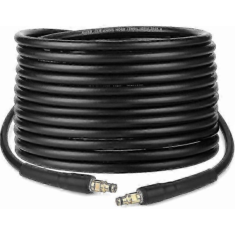 Hose For Karcher K2 K3 K4 K5 K6 K7 Pressure Washer - 10m - Quick Connect Hose With Brass Tips - MXBC