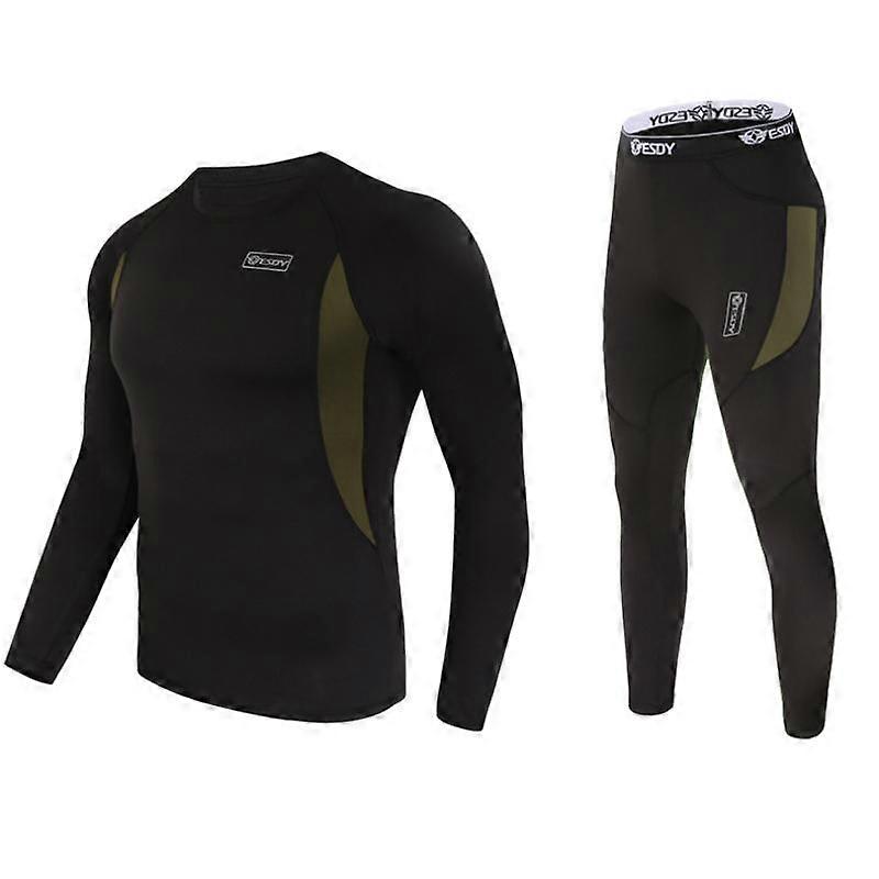 Winter New Thermal Underwear Men Underwear Sets Compression Fleece Sweat Quick Drying Men Clothing