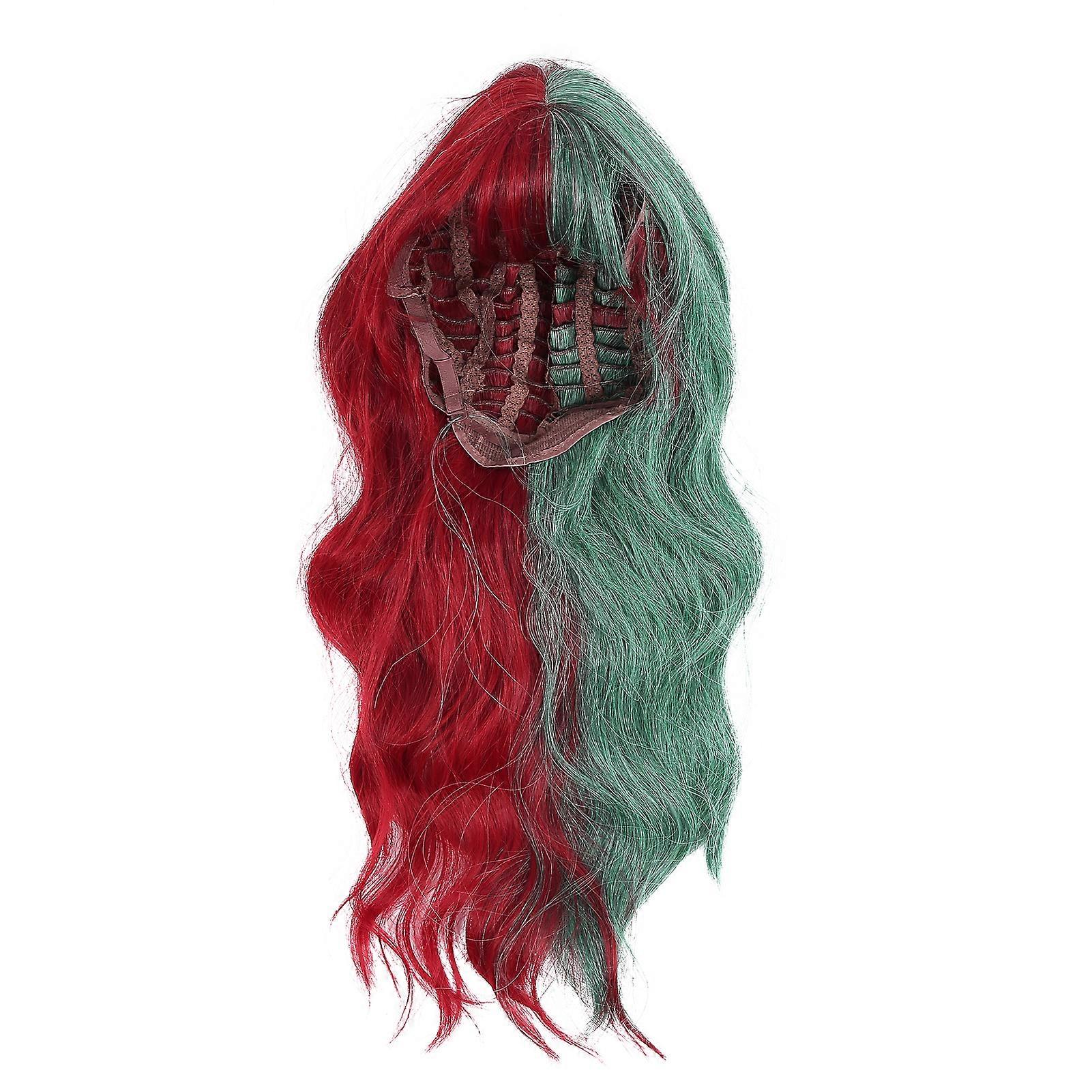 Long Curly Wig Cosplay Party Synthetic Wig with Bangs 66cm