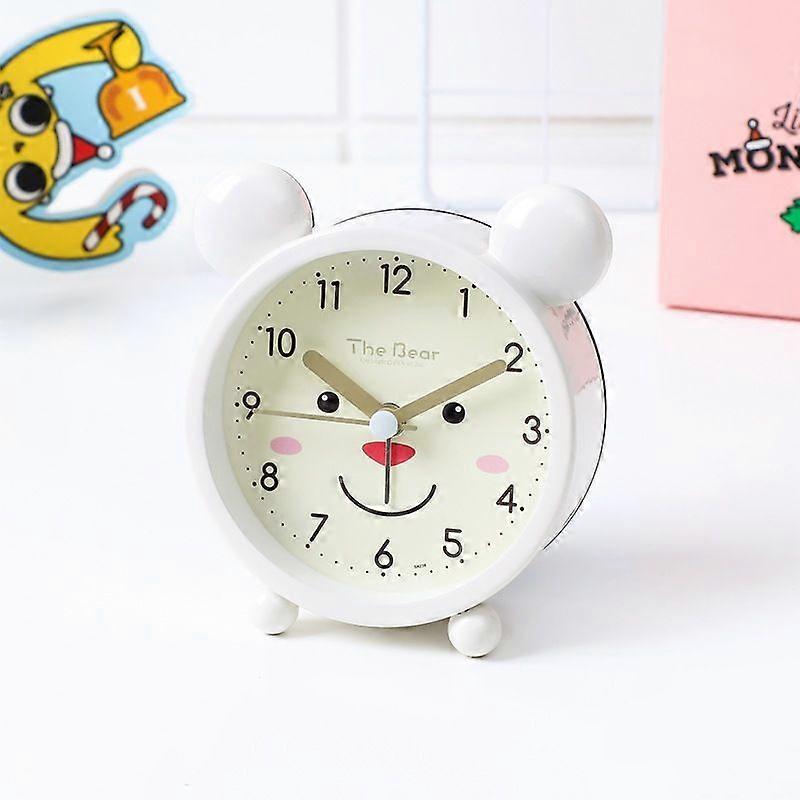 Simple creative mute student with cute children's bedside clock small alarm clock desk clock