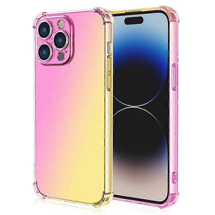 Compatible For iPhone 16 Pro Case Gradient Color TPU Phone Case Anti-Drop Phone Cover