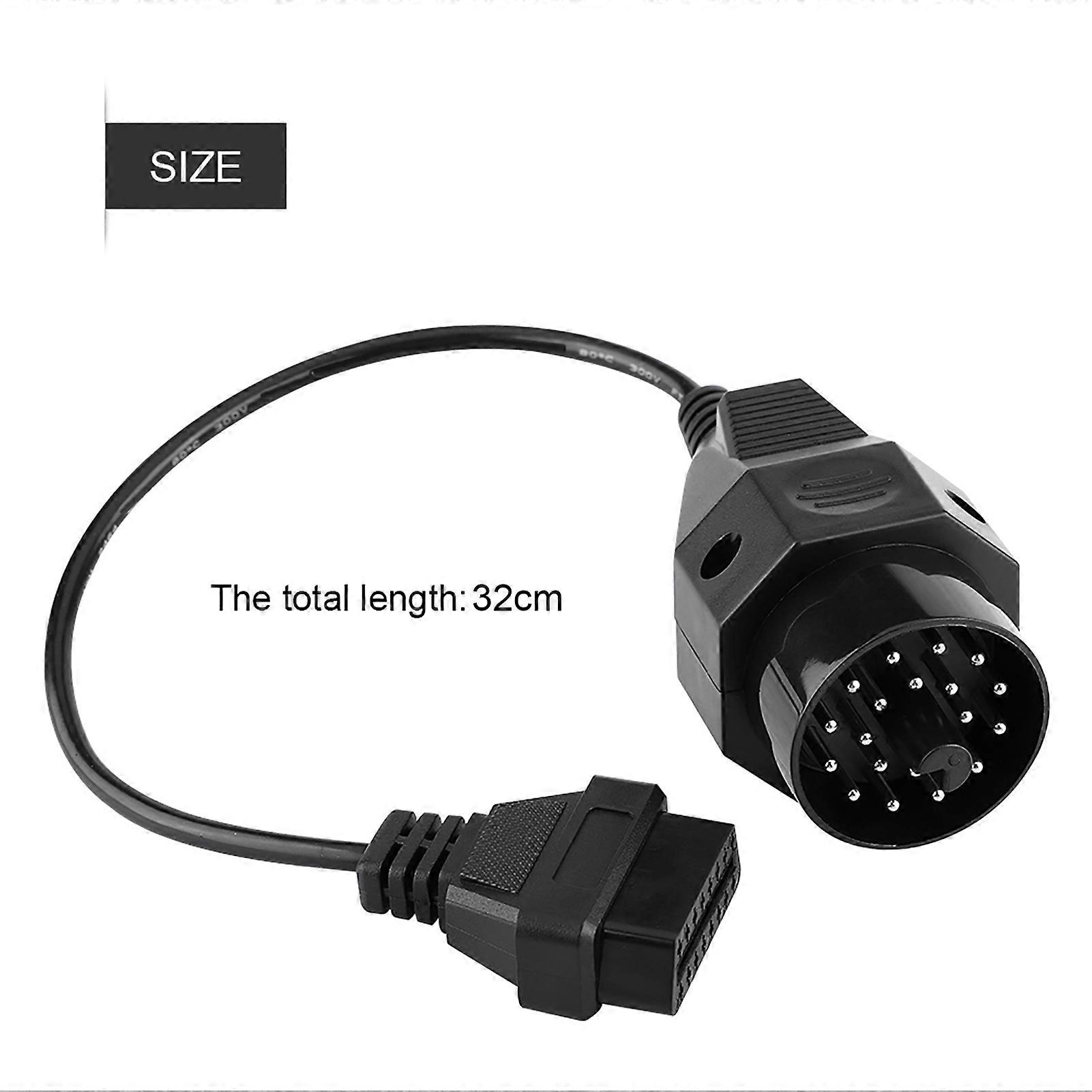 20 Pin to 16 Pin OBD2 Adapter Connector Scanner Cable for E36 E38 E39 E46 E53 X5 Z3