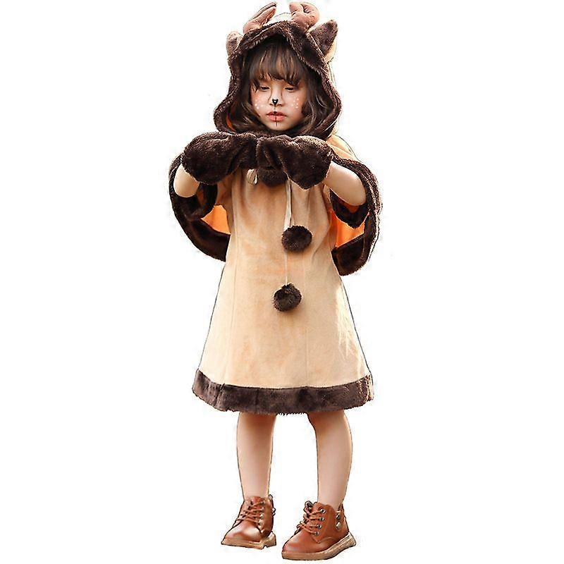 Ziua de Crăciun Moose costum pentru copii Crăciun Drăguț Cerb scurt Rochie Ajunul Crăciunului Petrecerea de Crăciun Role Play Costum
