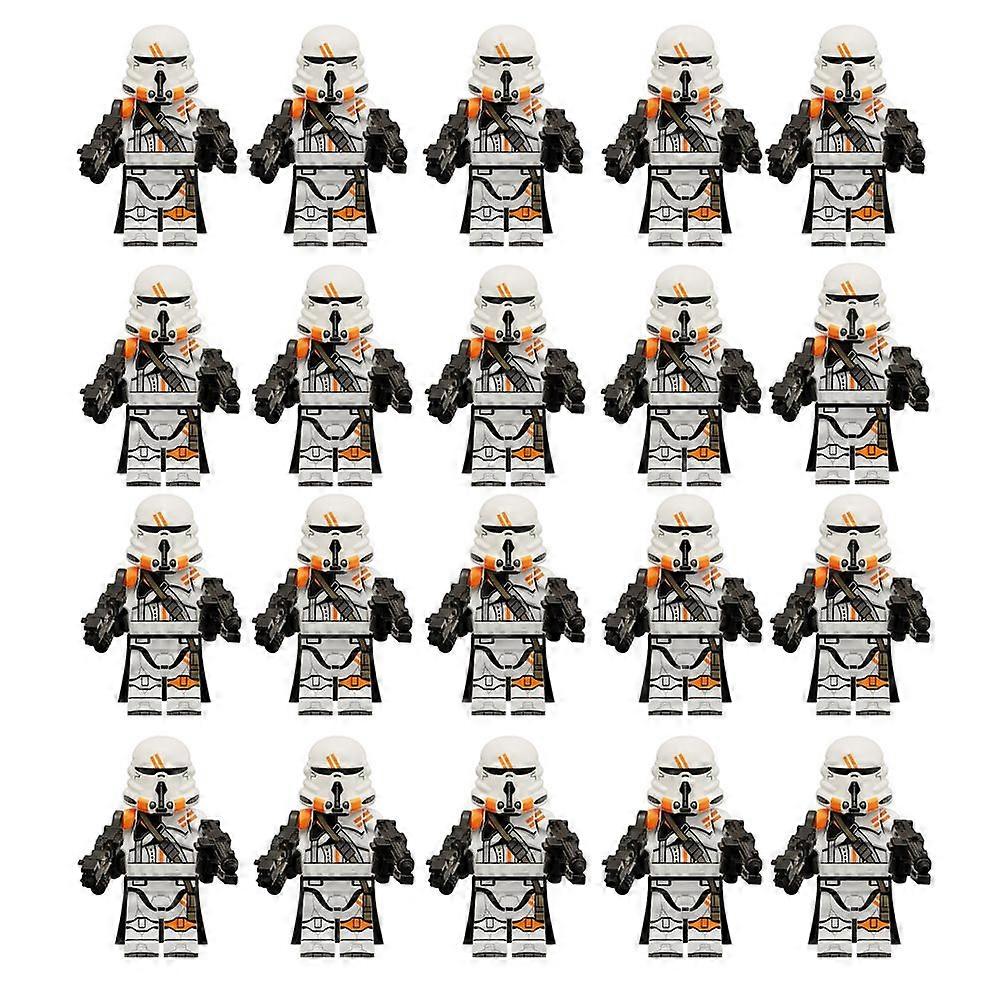 20PCS Children's Educational Toys Star Wars Clones Movie Series Airborne Minifigures Assembled Blocks