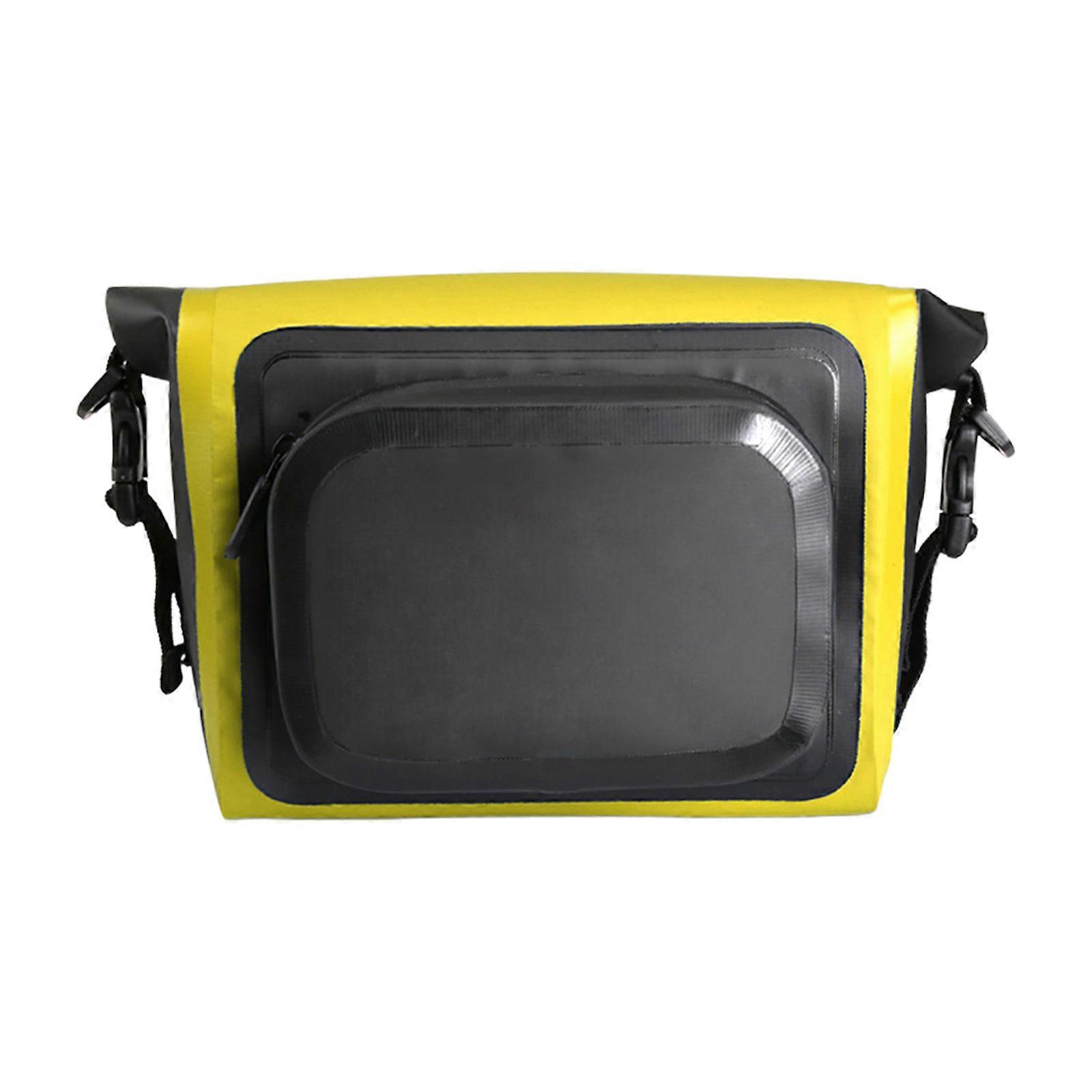 Bicycles Front Top Tube Bag Bikes Frame Bag Bikes Commuters Bag Water Proof Cyclings Handlebars Bag with Shoulder Strap Yellow