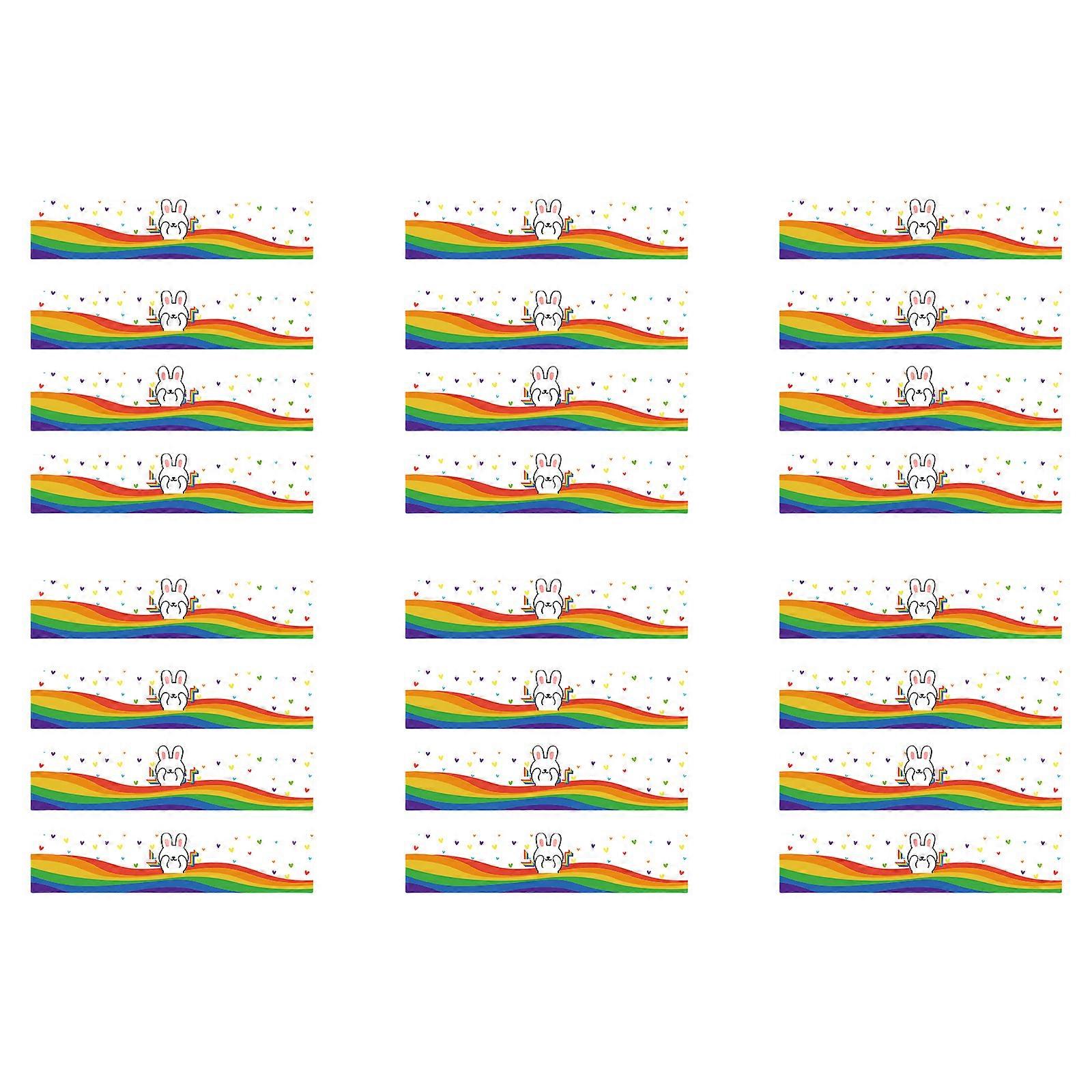 24Pieces Reusable Plastic Bottle Decal Suitable for Home Gatherings and Celebration with Colorful and Unique Styles