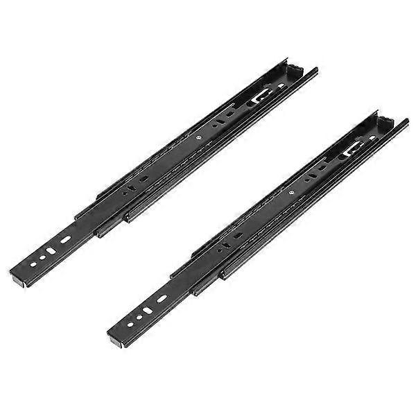 Heavy Duty Steel Drawer Slides 30cm, Black, Side Mount, Precision Engineered, Durable, Smooth Operation, 2 Pack
