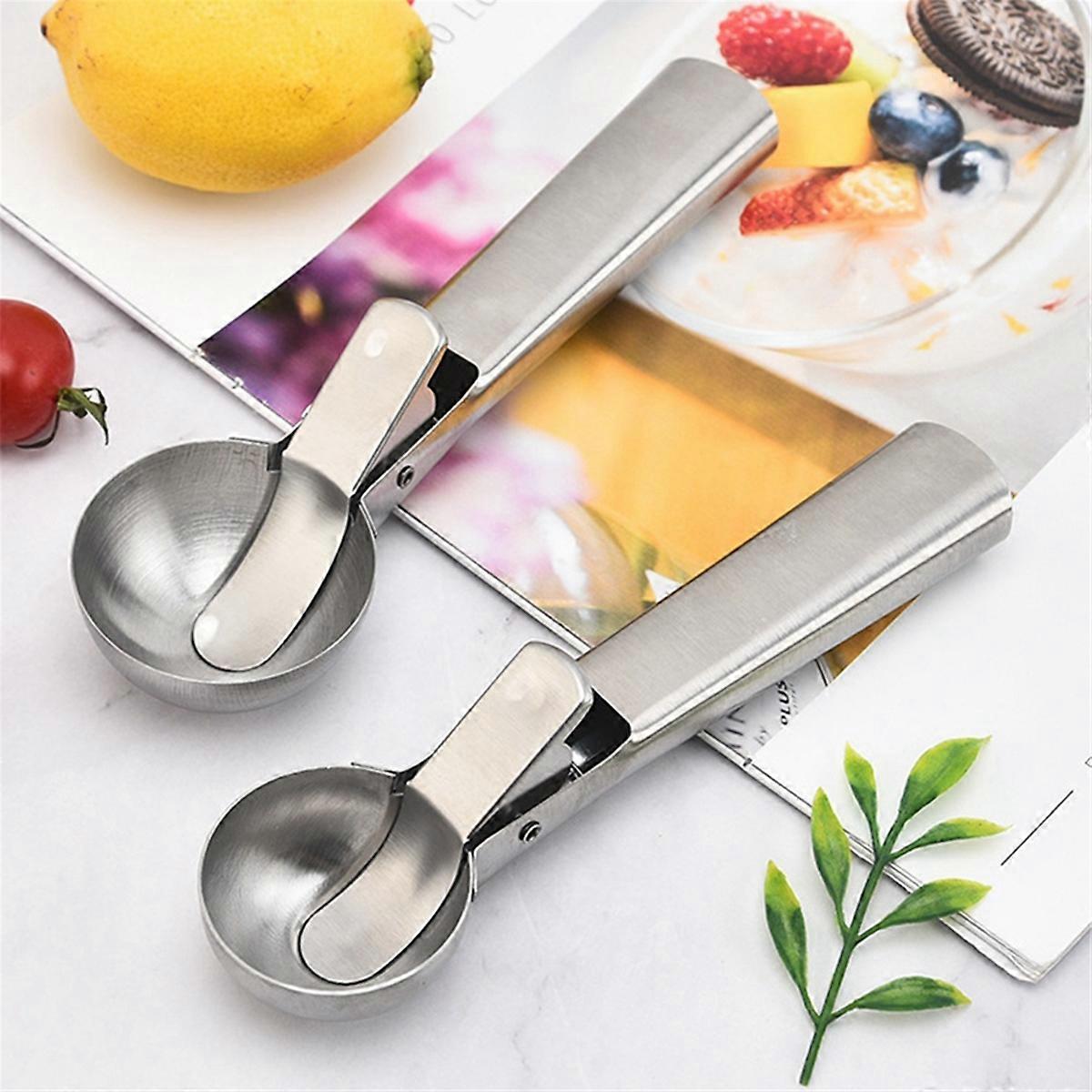 Ice Cream Scoop, Ice Cream Scoop with Trigger Comfortable Handle, L