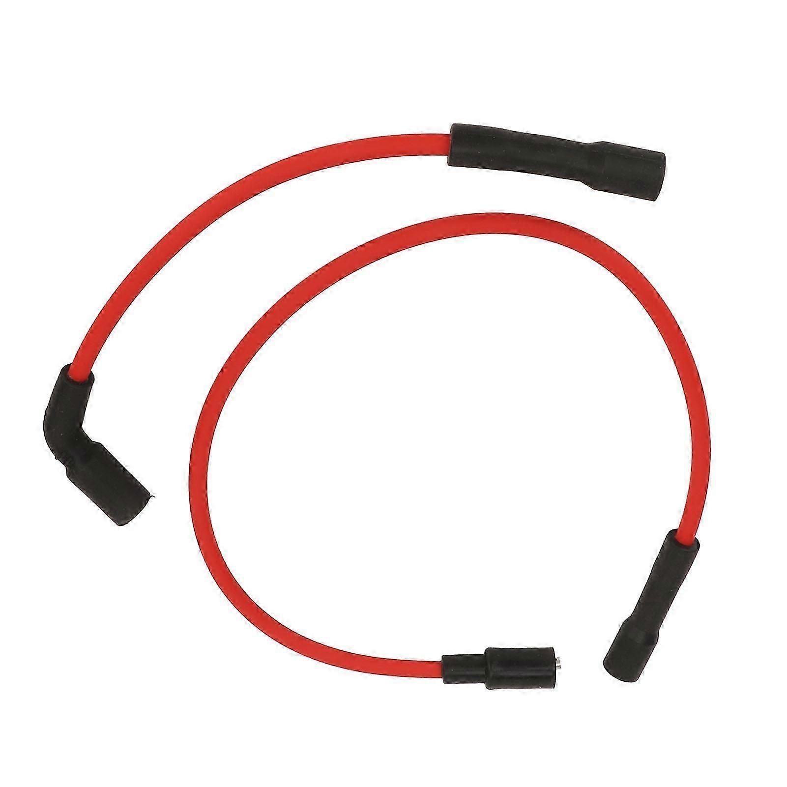 2 Pcs 8mm Spark Plug Wire Set Rubber Sparking Plug Ignition Wire Kit for XL883 XL883C 883 XL883L XL883N XL883R 883R