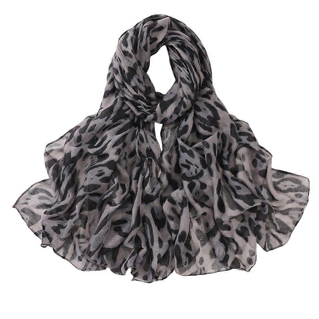 Trendy Leopard Print Scarf Shoulder Wrap Shwal For Commuting or Vacation
