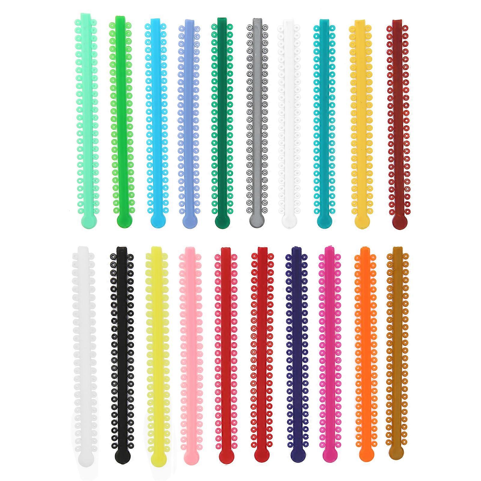 Professional Use Only Orthodontic Ligature Ties, Faster Application Guarantees Efficiency Multi-Color Rubber Bands For Braces, High-Strength Ensures