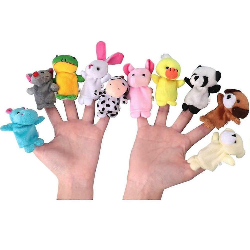 Mini Plush Figures Toy Assortment: Soft Hands Finger Puppets For Social Skills Development, Plush Animals Finger Puppet Toys Encouraging Imaginative